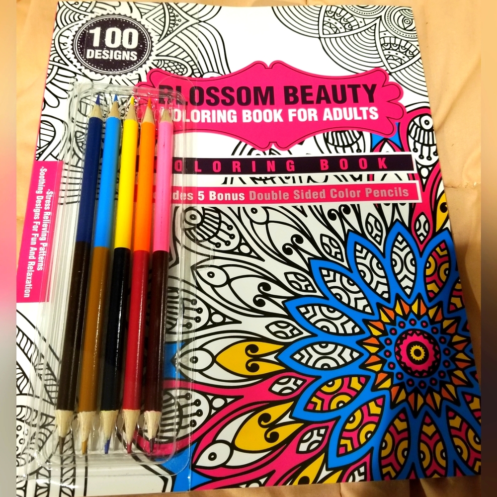 Blossom Beauty Adult Coloring Book - New